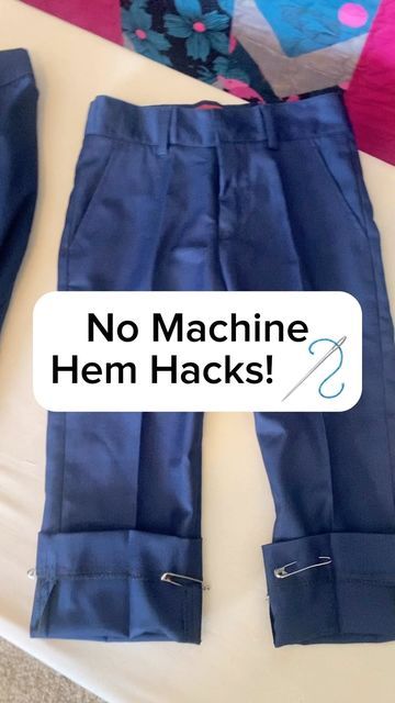 Hem Pants, How To Hem Pants, Sewing Needle, July 7, No Sew, Sewing For Beginners, Learn To Sew, Sewing Tips, Wedding Season