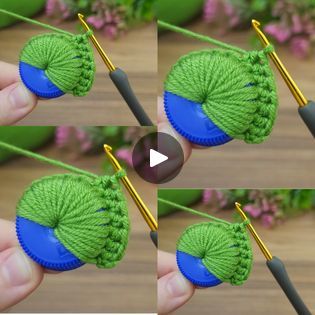 Crochet Flowers For Beginners, Plastic Bottle Cap Crafts, Flowers For Beginners, Bottle Cap Projects, Cap Crochet, Crocheted Stuff, Water Bottle Caps, Plastic Bottle Caps, Sides Recipes