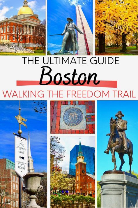 Freedom Trail Boston, Fall Foliage Road Trips, Boston Travel Guide, Boston Vacation, Things To Do In Boston, To Do In Boston, Massachusetts Travel, New England Road Trip, Visiting Boston