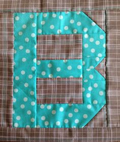 Alphabet Quilt Block Patterns, Quilt Alphabet Letters, Quilt Block Letters, Quilt With Name On It, How To Quilt Letters, Quilt Letters Pattern, Letter Quilt Blocks, Letter Quilt Block Patterns, Alphabet Quilt Blocks Free Pattern