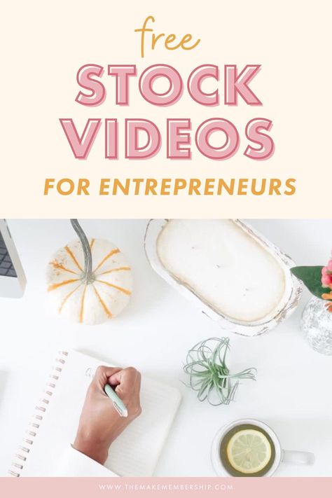 Looking to swap out styled stock photos for stock video footage? Check out these free stock videos for business and entrepreneurs. These free stock videos are great for your website, social media, and your blog. Get them today at www.themakemembership.com Free Stock Video Footage, Inbound Marketing Strategy, Content Marketing Plan, Instagram Feed Layout, Seo Training, Styled Stock Photography, Instagram Strategy, Content Planning, Infographic Marketing