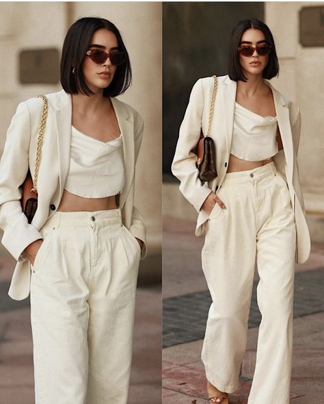 Brittany Xavier, Minimalist Moda, Elegante Casual, Outfit Look, Festival Looks, White Outfits, Mode Inspiration, Work Attire, Outfits Casuales