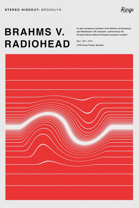 Music Posters Radiohead, Modern Poster Design Minimal, Graphic Design Concert Poster, Music Graphic Design Poster, Live Music Poster Design, Minimal Graphic Design Poster, Red Poster Design, Concert Graphic Design, Minimalism Graphic Design