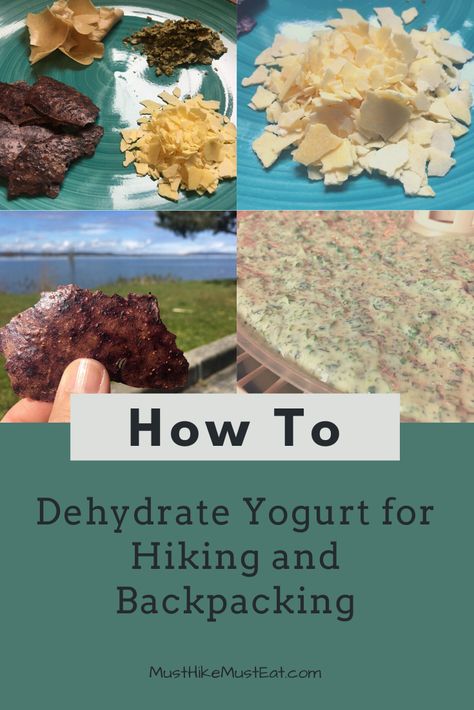 How To Dehydrate Yogurt For Hiking and Backpacking - Must Hike Must Eat Dehydrating Yogurt, Dehydrate Yogurt, Dehydrated Camping Food, Hiking Meals, Dehydrated Meals, Backpacking Recipes, Food Dehydration, Goat Milk Recipes, Dehydrated Chicken