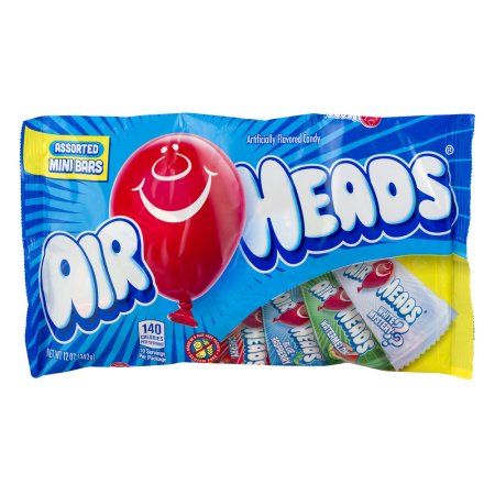 Airheads Mini Bars 12oz Bag Office Treats, Air Heads, Airheads Candy, Snickers Candy Bar, Snickers Candy, Milk Chocolate Candy, Movie Snacks, Mini Bars, Chewy Candy