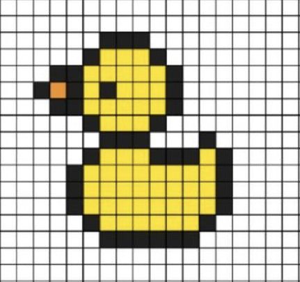 Pixel Art Animals, Tiny Cross Stitch, Easy Pixel Art, Perler Art, Pixel Drawing, Pix Art, Pixel Design, Mini Cross Stitch, Pixel Art Design