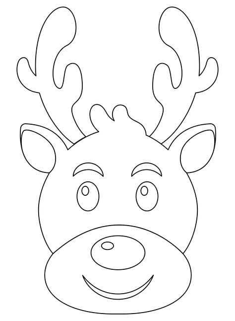 Christmas Reindeer Template Printable Christmas Applique Patterns Templates Free Printable Templates, Christmas Applique Patterns Templates Free Printable, Reindeer Head Template, Reindeer Template Free Printable, Christmas Applique Templates, Applique Templates Printable Free, Reindeer Template, Goofy Cake, Christmas Applique Patterns