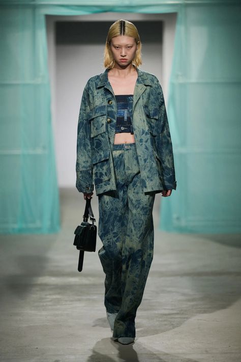 Denim Tie, Tie Dye Fashion, Lacy Tops, Copenhagen Fashion Week, Denim Trends, Tie And Dye, Print Trends, Trend Forecasting, 2024 Fashion