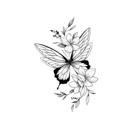 Top Shoulder Tattoos For Women, Unique Tattoo Ideas For Women Creative, Top Of Shoulder Tattoos For Women, Unique Butterfly Tattoo Creative, Unique Tattoo Designs Creative, Floral Butterfly Tattoo Design, Unique Rose Tattoo, Butterfly With Flowers, Tattoo Style Art