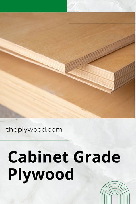 The term Cabinet Grade Plywood is a general term, applied to any hardwood plywood which can be used in the manufacture of cabinets or furniture cabinetry. While this can refer to specific hardwoods, such as oak, maple and cherry, we also find plywood that is listed only as “cabinet grade,” without the specific hardwood veneer being mentioned. In these cases, it is typically referring to lesser expensive hardwoods, such as birch or some types of mahogany. Types Of Plywood, Plywood Design, Plywood Thickness, Veneer Plywood, Plywood Cabinets, Maple Plywood, Hardwood Plywood, Types Of Cabinets, Quality Cabinets