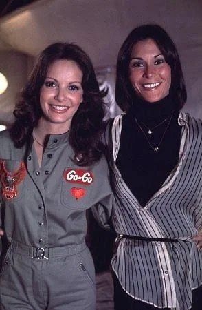 Adoring Jaclyn Smith | Kate Jackson and Jaclyn Smith - 1978 | Facebook Charlie's Angels 70s, Jaclyn Smith Charlie's Angels, Jacklyn Smith, Good Morning Angel, Kate Jackson, Cheryl Ladd, Charlie’s Angels, Charlie's Angels, Farrah Fawcett