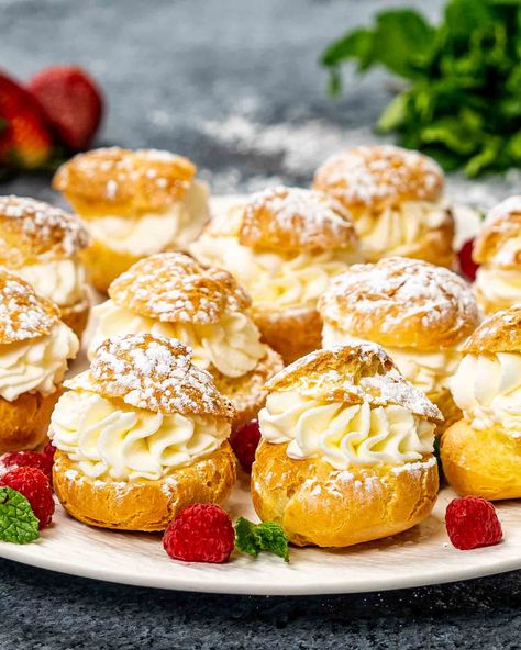 Choux Pastry (Pâte à Choux) Choux Pastry Recipe, Pastry Cups, Choux Buns, Jo Cooks, Puff Pastries, Dessert Recipies, Simple Pantry, Pastry Recipe, Choux Pastry