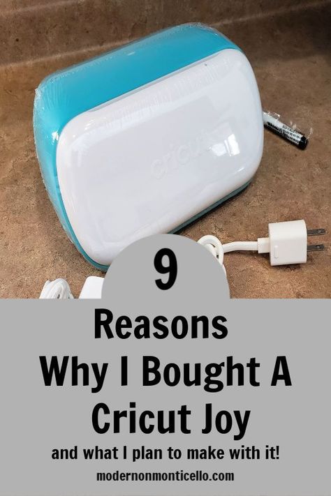 9 Reasons Why I Decided To Buy A Cricut Joy - Modern on Monticello  #cricutjoy #cricutmachine #cricutnewbie #cricut Cricut Projects Beginner Stickers, Cricut Joy Projects Beginner, Cricut In The Classroom, Cricut Joy Cards, Cricket Joy Projects, Best Cricut Machine, Cricket Joy Projects Craft Ideas, Circuit Joy, Cricut Joy Machine