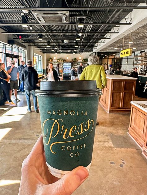 Magnolia Market at the Silos- Magnolia Press Coffee Magnolia Press Coffee Shop, Silos Magnolia, Magnolia Silos, Magnolia Press, Silos Baking Co, Chip And Jo, Texas Vacations, Snow In Summer, Magnolia Market