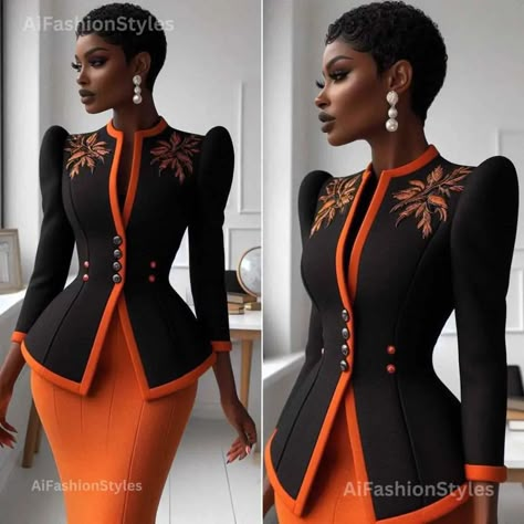 AiFashion Design | #workwearstyle | Instagram Corporate Dress, Mode Kimono, Dinner Dress Classy, Look Formal, Skirt Suits, Stylish Work Attire, Office Outfits Women, Elegant Dresses Classy, Woman Suit Fashion