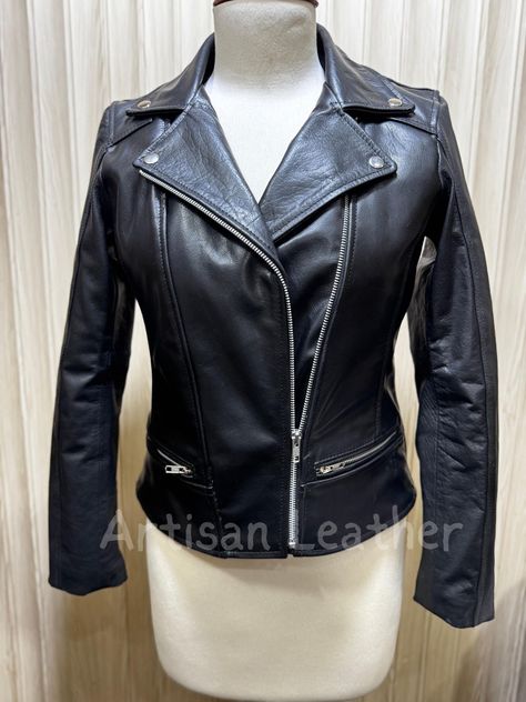 Black leather vest