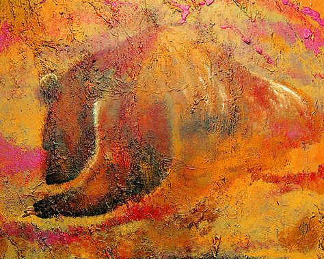 Story Collage, Dream Studies, Bear Totem, Bear Painting, Cave Painting, Cave Bear, Scientific Articles, Bear Images, Flat Stone