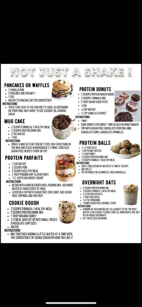 Herbalife Flavors, Protein Donuts Recipe, Protein Snacks Recipes, Herbal Life Shakes, Herbalife Diet, Pralines And Cream, Baking Mix Recipes, Herbalife Protein, Protein Donuts