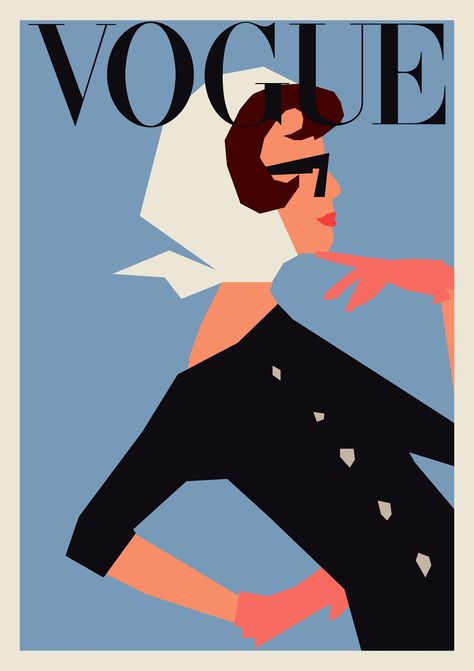 Poster Minimalist, A Magazine, Poster Design, Vogue, Magazine, Wall, Black, Design, Art