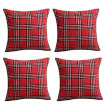 Sofa Christmas, Farmhouse Buffalo Plaid, Plaid Throw Pillow, Christmas Pillow Cover, Plaid Pillow Covers, Plaid Throw Pillows, Christmas Cushion Covers, Christmas Holiday Decor, Plaid Pillow