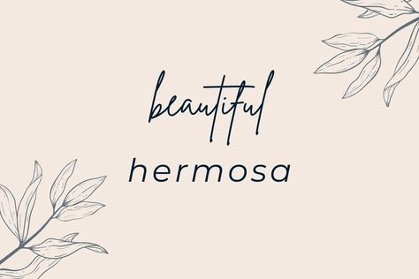 The meaning of hermosa in English is beautiful and it is a very common way of describing someone or something as beautiful. Learn more about hermosa, how to use it, and other alternatives. Beautiful In Other Words, Beautiful Words In Spanish, Pretty Spanish Words, Beautiful Spanish Words, Language Learning Apps, Words To Describe Someone, Compliment Someone, Chinese Words, How To Speak Chinese