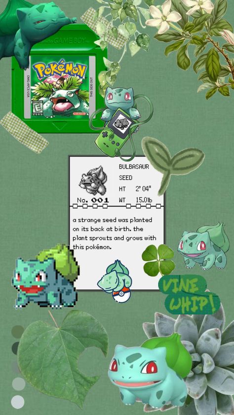 Green Pokémon bulbasaur #pokemon #bulbasaur #green Bulbasaur Aesthetic, Bulbasaur Color Palette, Bulbasaur Phone Wallpaper, Cute Bulbasaur Wallpaper, Bulbasaur Wallpaper, Green Pokemon Wallpaper, Bulbasaur Background, Green Pokemon, Pokemon Bulbasaur