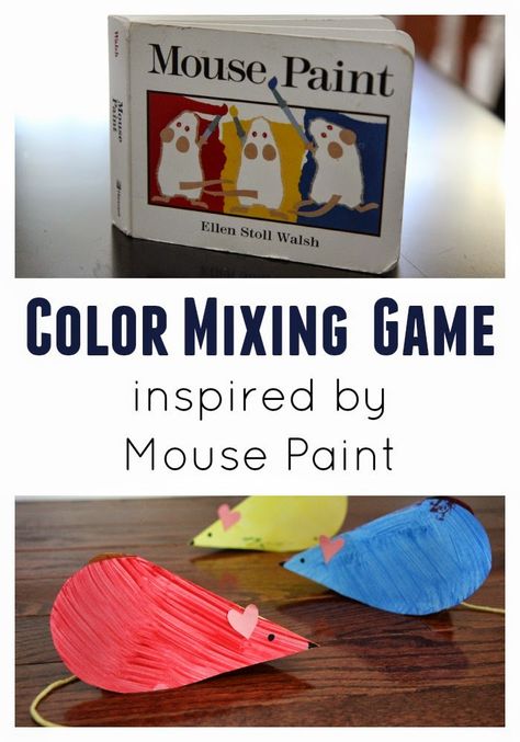 Toddler Approved!: Surprise Color Mixing Heart Craft for Preschoolers Mouse Paint Activities, Preschool Mouse, Book Club For Kids, Craft For Preschoolers, Mouse Paint, Heart Craft, Mouse Crafts, Preschool Colors, Preschool Books