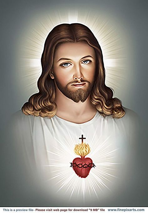 Jesus Pictures Catholic, Jesus Pictures Hd, Mother Art, Sacred Heart Of Jesus, Jesus Painting, Heart Of Jesus, Holy Family, Catholic Art, Blessed Mother