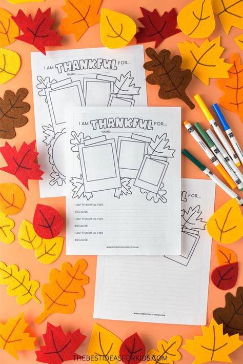 printable i am thankful for worksheets I Am Thankful For Printable, Thankful For Printable, Thankful Printable, Peppa Pig Funny, Thanksgiving Worksheets, Sunday School Crafts For Kids, I Am Thankful, Free Thanksgiving, Free Printable Worksheets