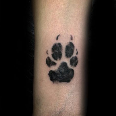 Small Guys Dog Paw Tattoo Inspiration On Inner Forearm Dog Paw Tattoos, Dog Paw Print Tattoo, Paw Tattoos, Couple Tattoos Love, Small Sister Tattoos, Small Tattoo Placement, Pawprint Tattoo, Small Couple Tattoos, Dog Paw Tattoo