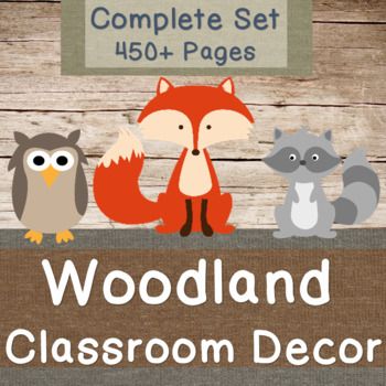 Woodland Creatures Classroom Decor Set Forest Animals Classroom Theme, Woodland Creature Classroom, Woodland Creatures Classroom Theme, Woodland Animals Theme Classroom, Woodland Preschool Classroom, Woodland Animals Bulletin Board, Woodland Animals Classroom, Woodland Classroom Theme, Woodland Classroom Decor