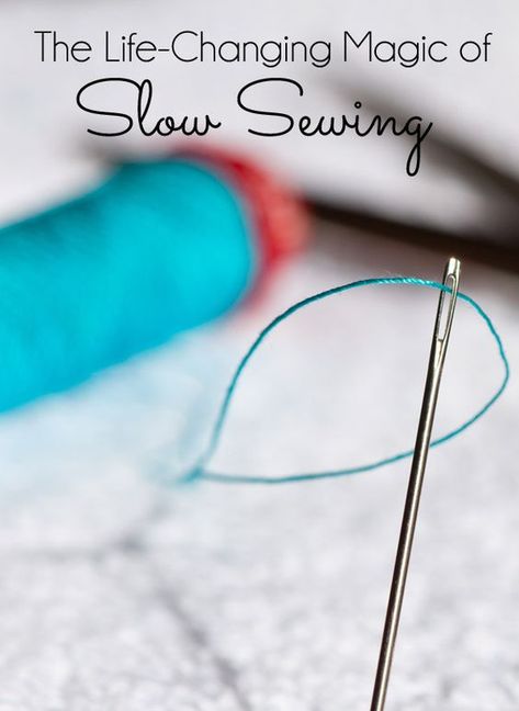 Slow Sewing, Hand Sewing Projects, Sew Ins, Sewing Stitches, Needle Thread, Quilting Tips, Sewing Projects For Beginners, Sewing Skills, Easy Sewing Projects