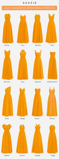 Wedding Collection For Women, वेस्टर्न ड्रेस, Tangerine Bridesmaid Dresses, Trendy Gowns, Different Types Of Dresses, Long Gown Design, Fotografi Digital, Fashion Terms, Fashion Design Patterns