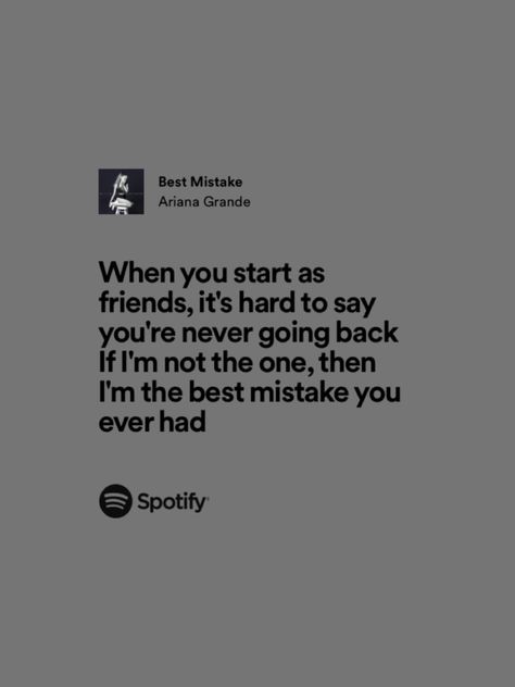 Ariana Grande Best Mistake Lyrics, Fantasize Ariana Grande Lyrics, Best Mistake Ariana Grande, Beautiful Back Tattoos, Ariana Grande Lyrics, Lock Screen, Love Letters, Song Lyrics, True Love