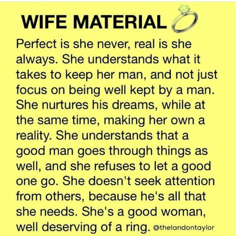 Wife Material Wife Material Qualities, Being A Wife Quotes, Wife Material Quotes, Material Quotes, Wife Duties, Maturity Quotes, Wife Quotes, Wife Material, Madhubani Painting