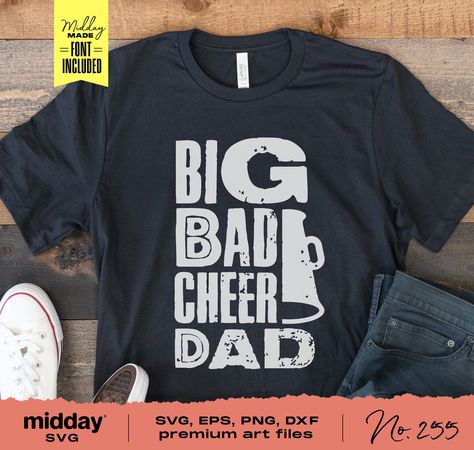 Backspot Cheer Shirts, Cheer Parent Shirts Design, Cheer Dad Shirt Ideas, Cheer Shirt Ideas, Cheer Mom Shirt Ideas, Cheer Dad Shirt, Cheer Team Shirts, Cheer Nationals, Cheer Dad Shirts