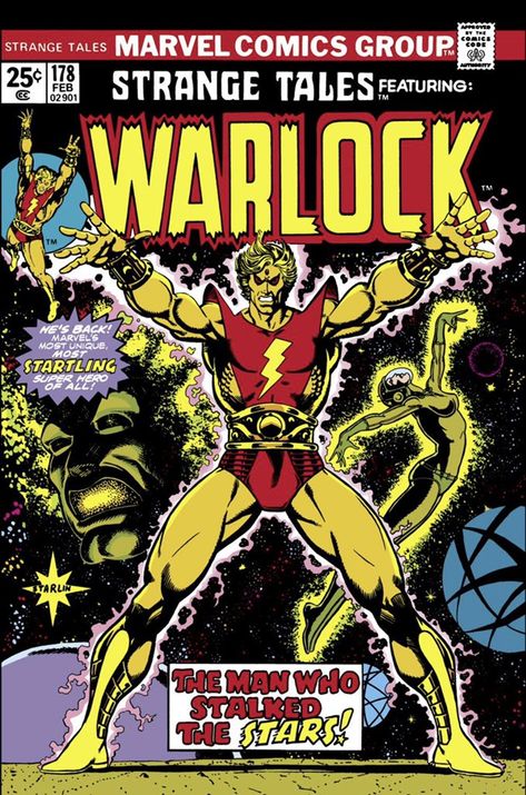 Jim Starlin, Adam Warlock, Strange Tales, Comic Cover, Comic Shop, Marvel Comic Books, Silver Surfer, Comic Book Covers, Bronze Age