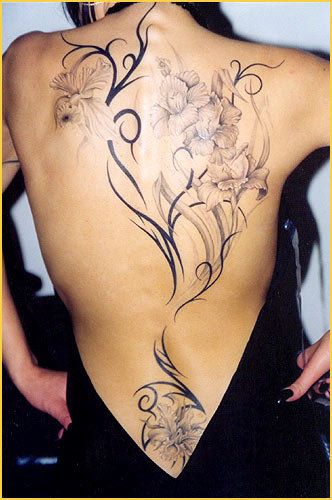 Small Flower Tattoos, Spine Tattoos For Women, Cat Tattoos, Tiny Tattoo, Diy Tattoo, Back Tattoo Women, Spine Tattoos, Awesome Tattoos, Flower Tattoo Designs