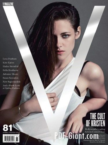 V magazine - Spring 2013 - free download! Kristen Stewart Hair, Kristin Stewart, Erin Wasson, Susan Sarandon, Glamour Uk, Fashion Magazine Cover, Normal Girl, V Magazine, Fashion Cover