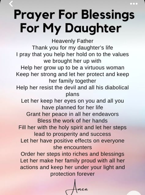 Prayers For My Daughters, Prayer For My Daughter Protection, Prayer For My Daughter, Children Prayers, Prayer For Daughter, Kingdom Quotes, Prayer For Our Children, Prayer For Son, Prayer For My Marriage