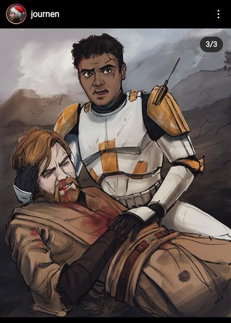 Cody Fanart, Star Wars Couples, Clone Wars Art, Geeky Art, Star Wars Fanart, Star Wars Jokes, Star Wars Drawings, Star Wars Comics, The Bad Batch