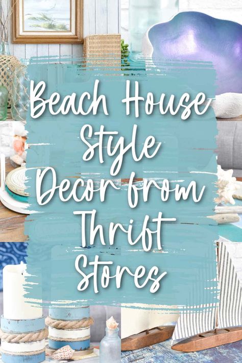 Diy Ocean Decor, Beach Jar, Boho Coastal Decor, Beachy Farmhouse, Minimalist Home Decor Ideas, Boho Beach House, Small Beach Houses, Thrifted Decor, Home Decor Ideas Kitchen