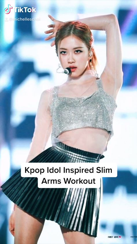 Kpop Idol Waist, Fat Arms, Arms Exercise, Workout Arms, Kpop Workout, Girl Workout Routine, Workout Girl, Leg Workout Routine, Arms Workout