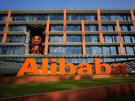 The logo of Alibaba Group is seen at the company's headquarters in Hangzhou, Zhejiang province, China New York Stock Exchange, Career Services, Jack Ma, Initial Public Offering, Latest Mobile Phones, Career Coaching, Home Business Ideas, Twitter Trending, Get A Job