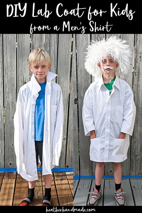 Albert Einstein Costume, Coolest Costumes, Science Costumes, Kids Lab Coat, Mad Scientist Costume, Scientist Costume, Simple Halloween Costume, Kids Lab, Pirate Fairy