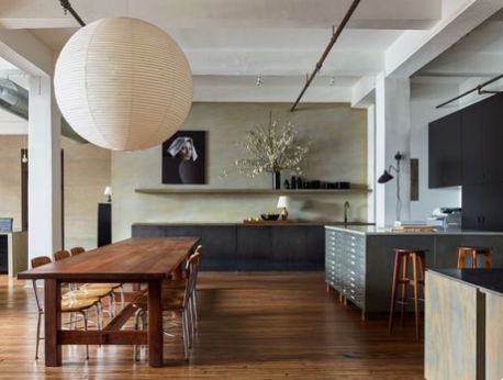 noguchi paper lantern, large round paper pendant light Neal Beckstedt, Noguchi Lamp, Office Tour, New York Office, Nyc Real Estate, Best Office, Feels Like Home, Isamu Noguchi, Lighting Trends