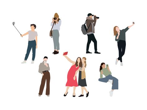 Flat Vector People, Render People, Human Vector, Cut Out People, Photoshop Rendering, Photo Cutout, People Png, Architecture People, Vector People