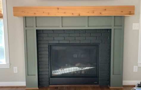 Wood Cornice, Simple Fireplace, Fireplace Redo, Fireplace Mantel Surrounds, Cedar Box, Mantel Surround, Wood Mantle, Paint Fireplace, Wood Fireplace Mantel