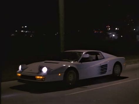 Miami Vice Testarossa, Miami Night, Neon Noir, Ferrari Testarossa, Miami Vice, Miami, Ferrari, Cool Photos, Cars