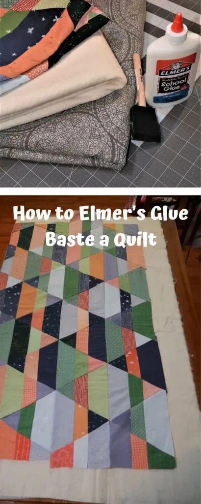 Glue Basting, how to glue baste a quilt, Elmer's Glue Basting #gluebasting #gluebaste Basting A Quilt, Quilt Instructions, Quilt Layers, Quilt Tips, Straight Line Quilting, Start Quilting, Elmer's Glue, Sewing Things, Cute Sewing Projects